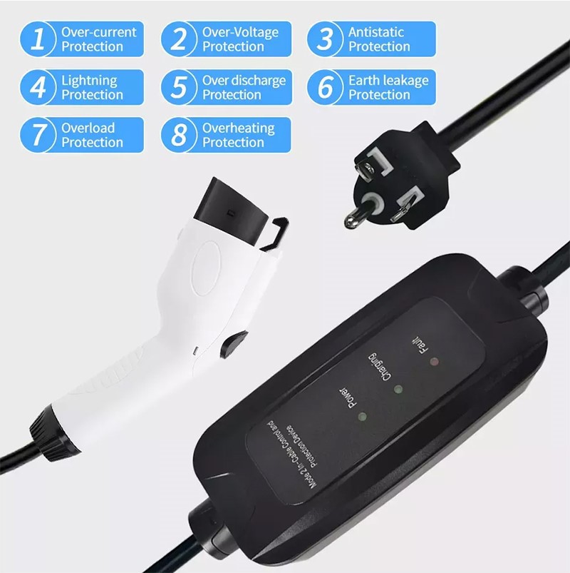 Safety Feature of Portable 220v Ev Charger Safety Feature of Portable 220v Ev Charger