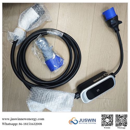 JUSWIN 7kW Portable AC EV Charger | IP65 Single-Phase Portable EV Charging St...